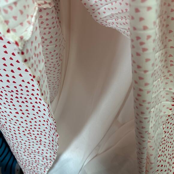 NWOT Eloquii pleated cold shoulder with hearts dress plus size 16 - Picture 10 of 11